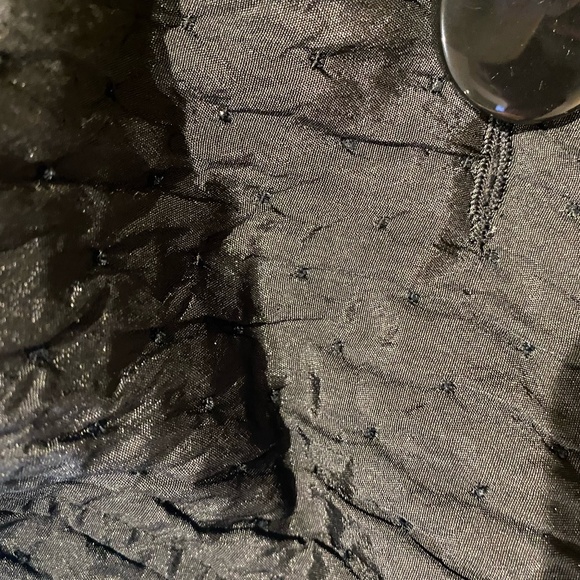 Mac & jac Black Sparkling Beads Bolero Holiday Party Lightweight Jacket- Sz-L - Picture 10 of 15